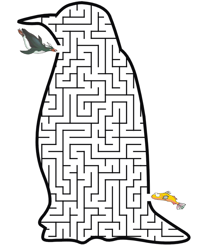 Plansa de colorat cu Pinguin 72 70